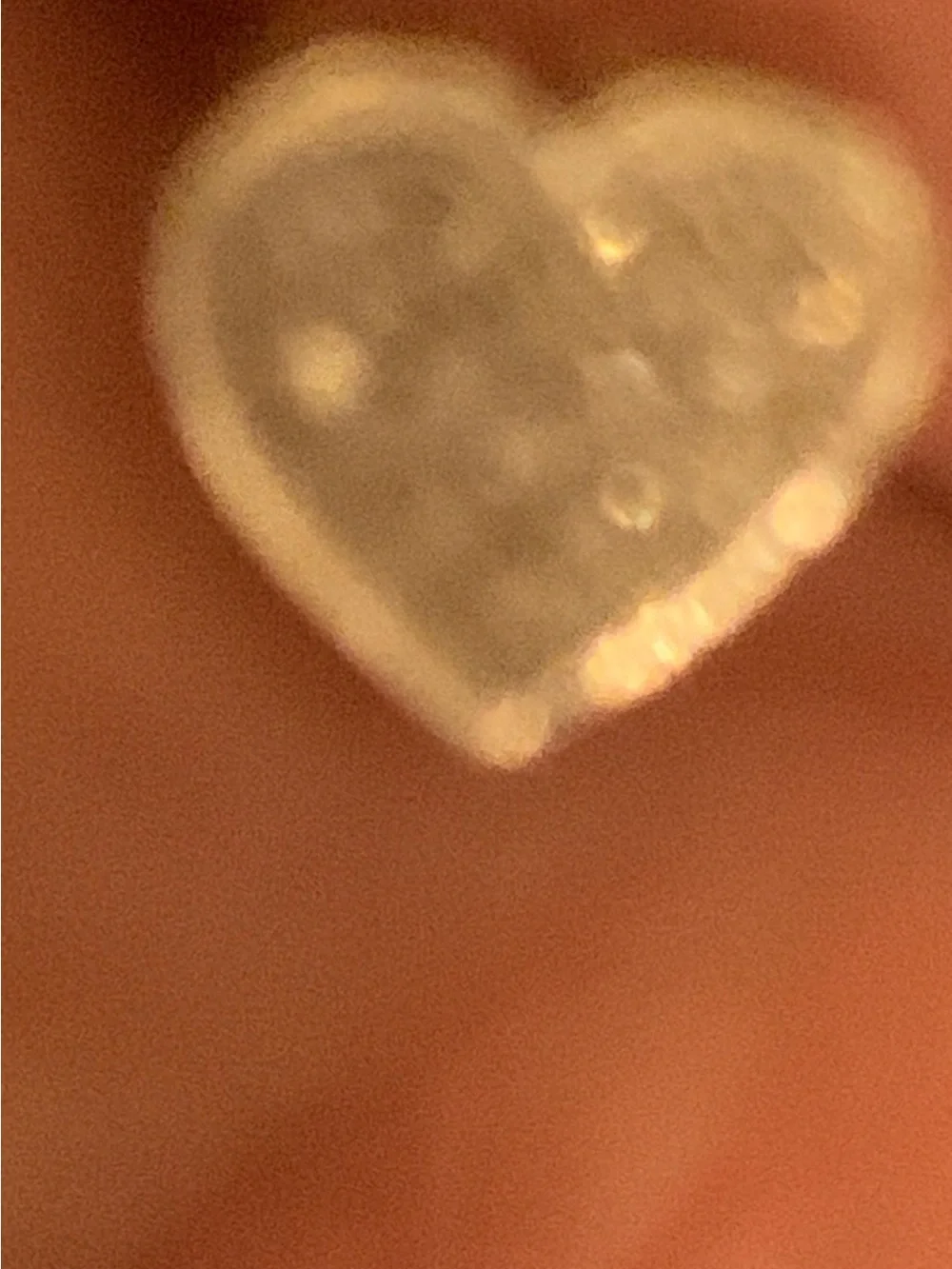Heart Pavé Stud Earring  single earring